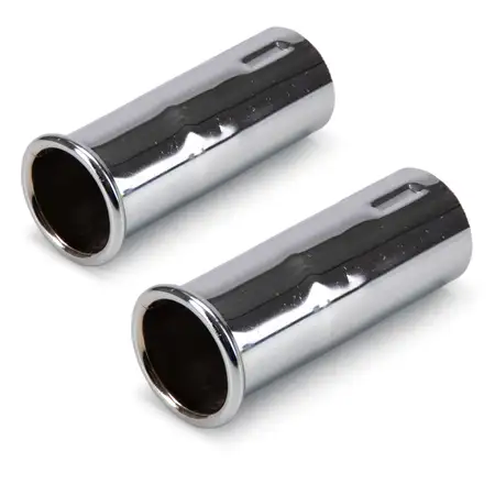 2x IMASAF Endrohrblende CHROM MERCEDES PAGODE W113 S-KLASSE W108 W109