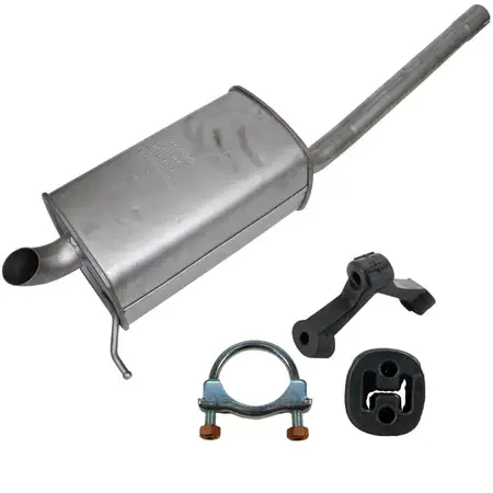 IMASAF Endschalld&auml;mpfer + Anbausatz f&uuml;r VW CADDY III 1.6 TDI + 2.0 TDI 75-170 PS