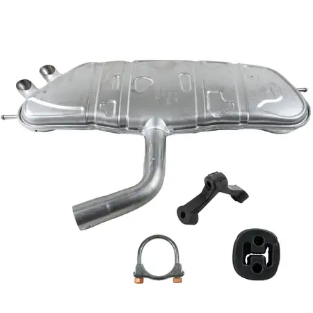 IMASAF Endschalld&auml;mpfer + Anbausatz VW TOURAN (1T1, 1T2) 1.4 FSI 1.4 TSI 2.0 FSI