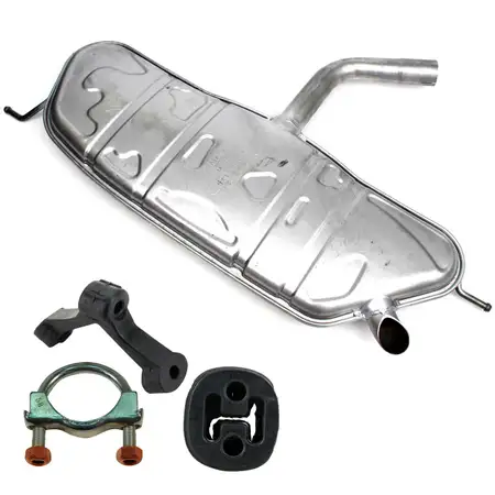 IMASAF Endschalld&auml;mpfer + Anbausatz VW GOLF PLUS GOLF V GOLF VI 1.6 102/115 PS