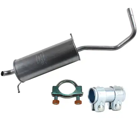 IMASAF Endschalld&auml;mpfer + Anbausatz SEAT IBIZA 3 SKODA FABIA 1 VW POLO (9N_) 1.2