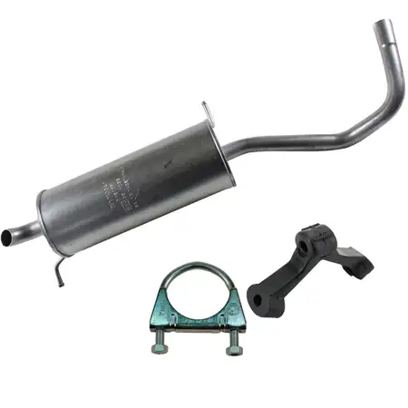 IMASAF Endschalld&auml;mpfer + Anbausatz SEAT IBIZA SKODA FABIA VW POLO 1.4 + 1.4 16V