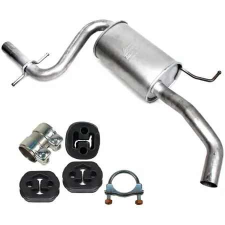 IMASAF Mittelschalld&auml;mpfer + Anbausatz VW TOURAN 1T1 1T2 1.4 FSI 1.4 TSI 2.0 FSI