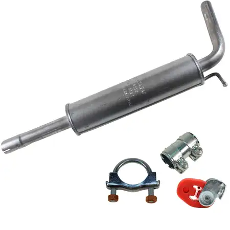 IMASAF Mittelschalld&auml;mpfer + Anbausatz SEAT IBIZA SKODA FABIA VW POLO 1.4 / 16V