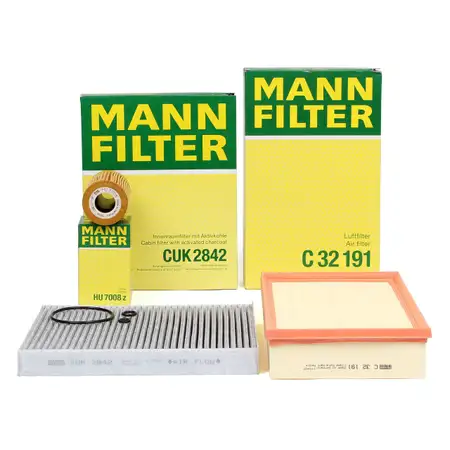 MANN Inspektionskit Filterpaket f&uuml;r VW MULTIVAN TRANSPORTER T5 2.0 TDI 84-140 PS