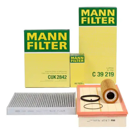 MANN Inspektionskit Filterpaket f&uuml;r AUDI Q7 (4LB) 3.0 TFSI quattro 272/333 PS