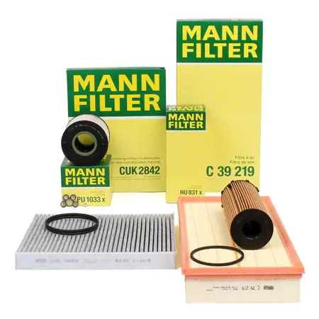 MANN Inspektionskit f&uuml;r AUDI Q7 (4LB) VW TOUAREG (7L) 3.0 TDI quattro 211-240 PS