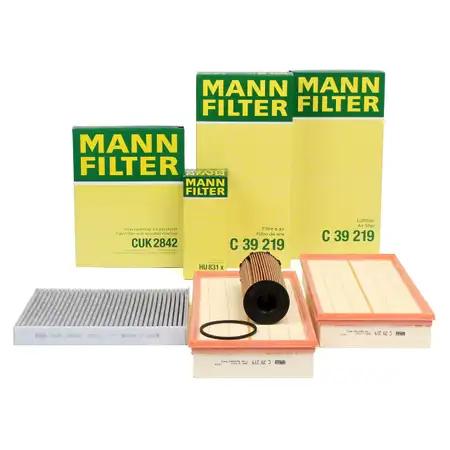 MANN Inspektionskit Filterpaket Filterset f&uuml;r AUDI Q7 4LB 4.2 TDI quattro 326 PS