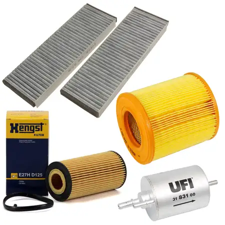 Inspektionskit Filterpaket f&uuml;r Audi A6 (4F C6) 2.0TFSI 170 PS mit Klimaautomatik