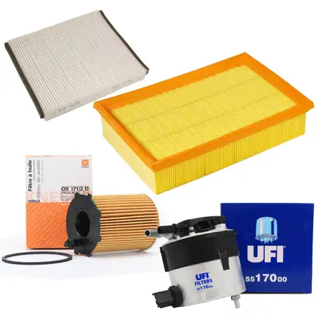 Inspektionskit Filterpaket Filterset f&uuml;r Ford Focus II Volvo C30 S40 II V50 1.6D