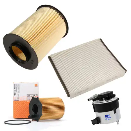 Inspektionskit Filterpaket Filterset f&uuml;r Ford Focus II Volvo C30 S40 II V50 1.6D