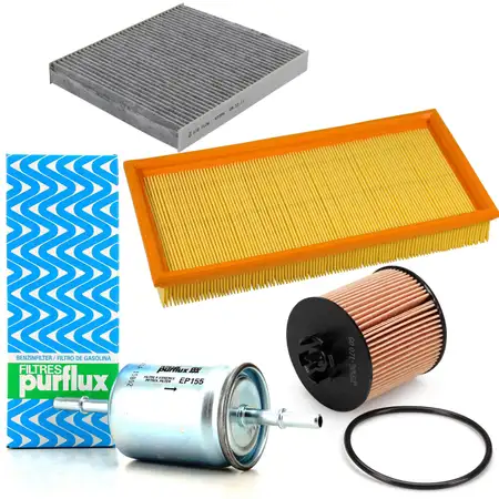 Inspektionskit Filterpaket Filterset f&uuml;r VW Polo (9N) 1.4 FSI 86 PS AXU