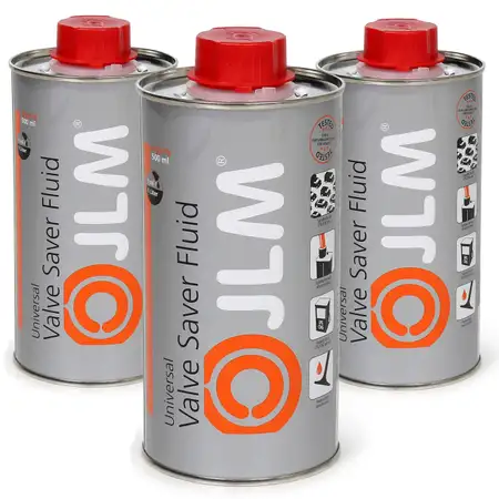 3x 500ml JLM Valve Saver FLUID Kraftstoffadditiv Ventilschutzfl&uuml;ssigkeit LPG