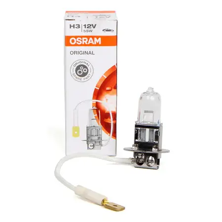 OSRAM Halogenlampe H3 ORIGINAL LINE 12V 55W PK22s 64151
