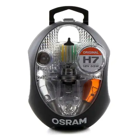 OSRAM Gl&uuml;hlampen Halogenlampen Ersatzlampen Satz H7 CLKMH7 MINIBOX