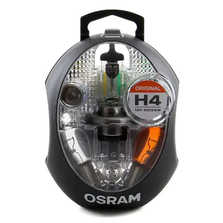 OSRAM Gl&uuml;hlampen Halogenlampen Ersatzlampen Satz H4 CLKMH4 MINIBOX
