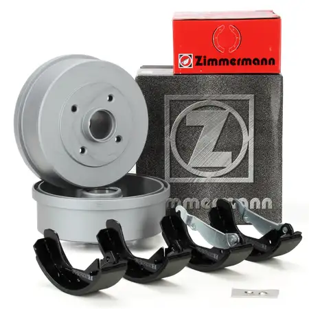 ZIMMERMANN Bremstrommeln + Backen OPEL CORSA C TIGRA B TwinTop mit ABS hinten