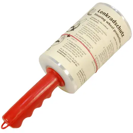1 Rolle Lenkradschoner transparent Werkstatt Lenkrad Schoner Folie 300m + Griff