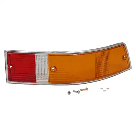 R&uuml;cklichtglas CHROM EU-Version f&uuml;r PORSCHE 911 63-79 912 912E rechts 91163192403