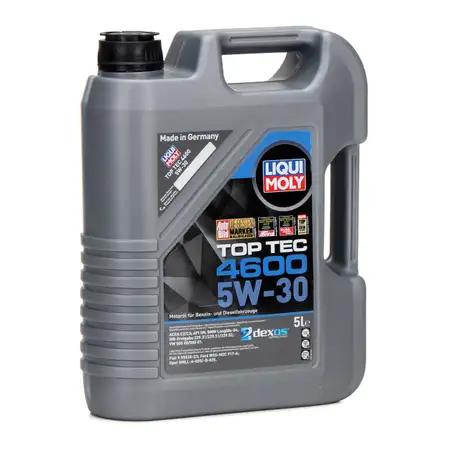 LIQUI MOLY Motor&ouml;l 5W30 TOP TEC 4600 5L 5 Liter ACEA C3 API SN/SF ACEA A3/B4