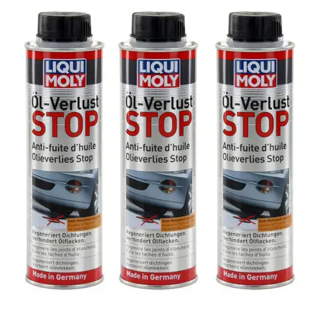 3x 300ml LIQUI MOLY &Ouml;lverlust Stop Additiv - sch&uuml;tzt vor Leckverlusten 1005