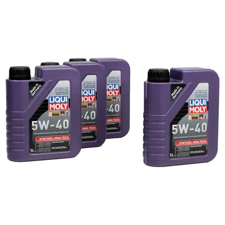 LIQUI MOLY Motor&ouml;l &Ouml;l SYNTHOIL HIGH TECH 5W40 5W-40 4L 4 Liter 1306