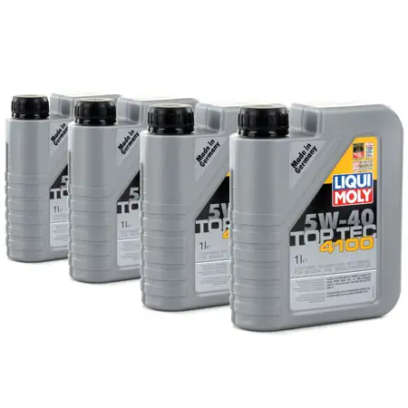 LIQUI MOLY Motor&ouml;l &Ouml;l TOP TEC 4100 5W40 5W-40 4L 4Liter 3700