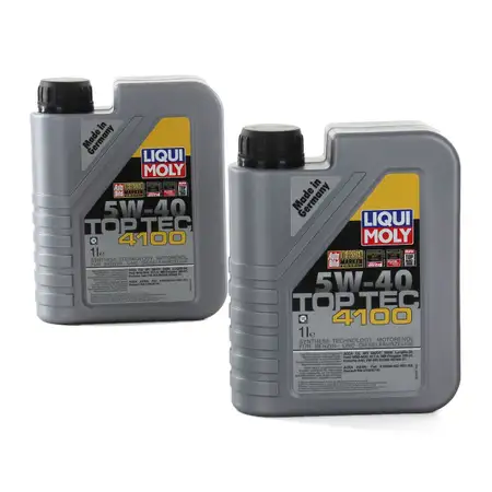 LIQUI MOLY Motor&ouml;l &Ouml;l TOP TEC 4100 5W40 5W-40 2L 2Liter 3700