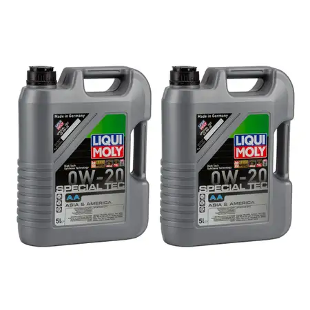 LIQUI MOLY 9734 Motor&ouml;l &Ouml;l SPECIAL TEC AA 0W-20 0W20 ASIA AMERICA - 10L 10 Liter