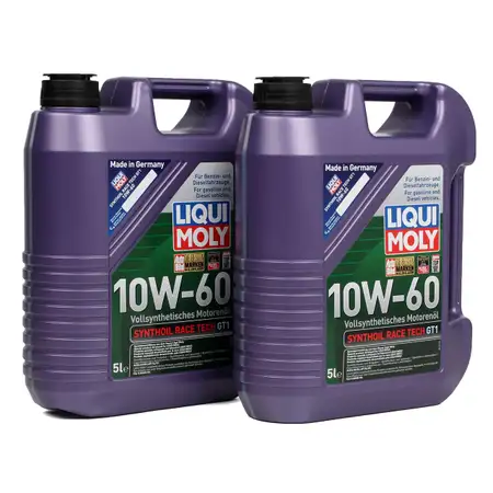LIQUI MOLY Motor&ouml;l &Ouml;l SYNTHOIL RACE TECH GT1 10W60 10W-60 10L 10 Liter 1391