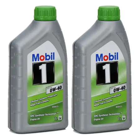 Mobil 1 ESP X3 C40 Motor&ouml;l &Ouml;l 0W-40 0W40 dexos2 PORSCHE C40 VW 511.00 - 2 Liter