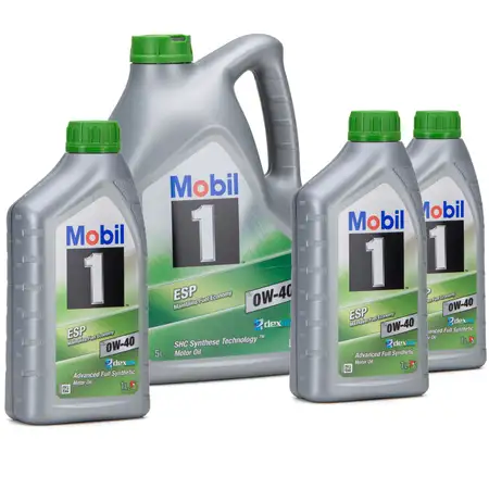 Mobil 1 ESP X3 C40 Motor&ouml;l &Ouml;l 0W-40 0W40 dexos2 PORSCHE C40 VW 511.00 - 8 Liter