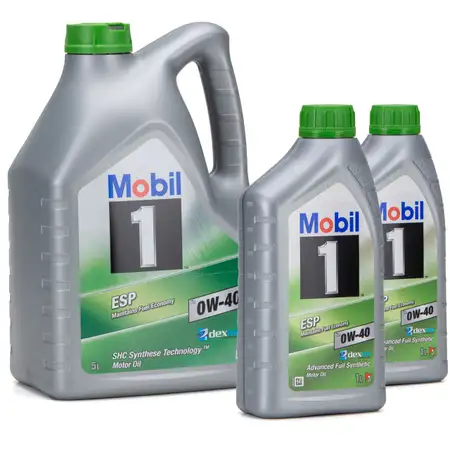 Mobil 1 ESP X3 C40 Motor&ouml;l &Ouml;l 0W-40 0W40 dexos2 PORSCHE C40 VW 511.00 - 7 Liter