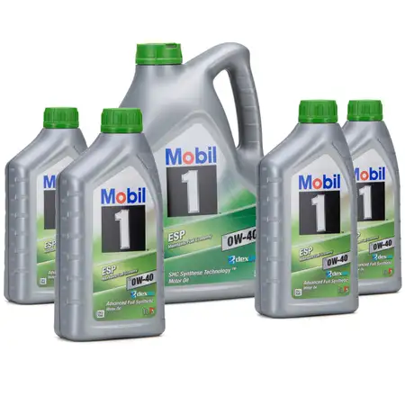 Mobil 1 ESP X3 C40 Motor&ouml;l &Ouml;l 0W-40 0W40 dexos2 PORSCHE C40 VW 511.00 - 9 Liter