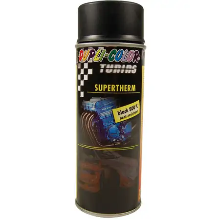 DUPLI-COLOR Schutzspray Schutzlack Supertherm Hitzelack Schwarz 400ml 191794