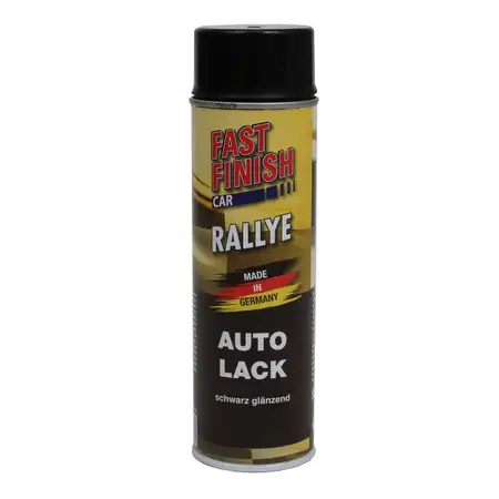 FAST FINISH Rallye Felgenlack Schwarz Gl&auml;nzend Spraydose Felgen 500ml 292835