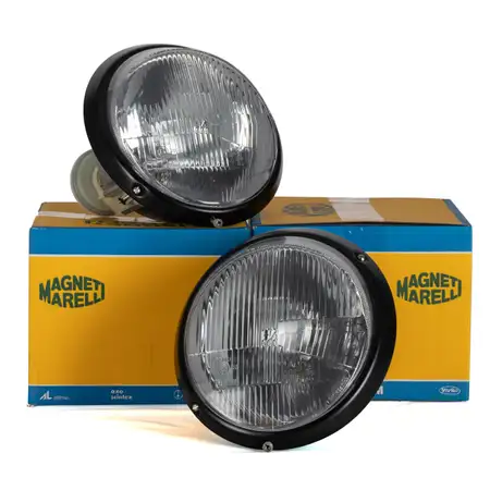 2x MAGNETI MARELLI Scheinwerfer HALOGEN f&uuml;r PORSCHE 911 + 911 964 links + rechts