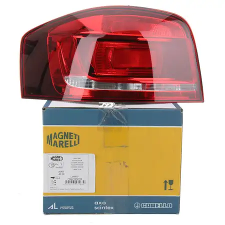 MAGNETI MARELLI Heckleuchte R&uuml;cklicht KIRSCHROT AUDI A3 S3 (8P) 3-t&uuml;rig links
