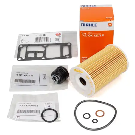 KNECHT / MAHLE &Ouml;lfilter &Ouml;lfiltergeh&auml;use Dichtungssatz Dichtsatz E36 E46 E34 Z3