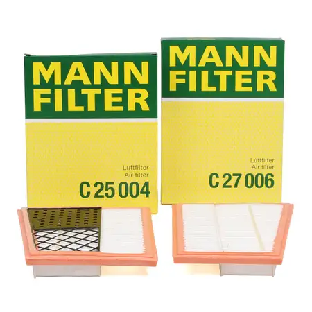2x MANN Luftfilter MERCEDES W203 W204 C/A209 C219 W211 W463 X164 links + rechts