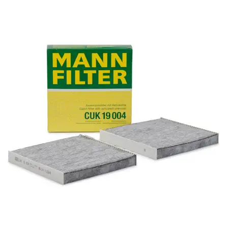 MANN CUK19004 Innenraumfilter Aktivkohlefilter Satz f&uuml;r BMW X3 F25 + X4 F26