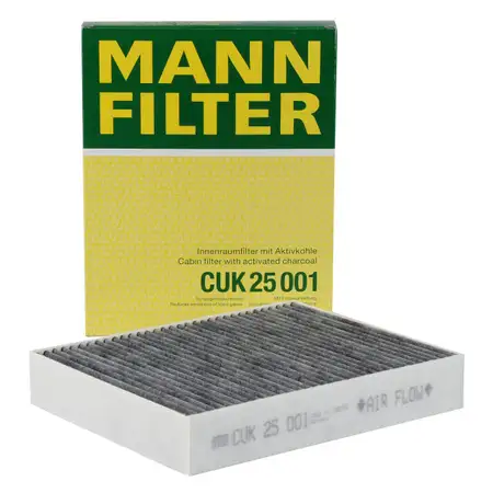 MANN Innenraumfilter Aktivkohle CUK25001 f&uuml;r BMW F20 F21 F22 F23 F30-34 F32-36