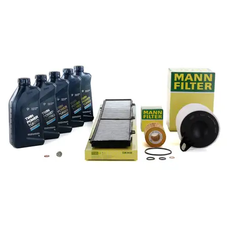 MANN Inspektionskit 5L ORIGINAL BMW 5W30 Motor&ouml;l E81-88 116-120i E90-93 318/320i