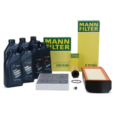 MANN Inspektionskit + 7 L ORIGINAL BMW 5W30 Motor&ouml;l 3er F30 F31 F34 330d 335d