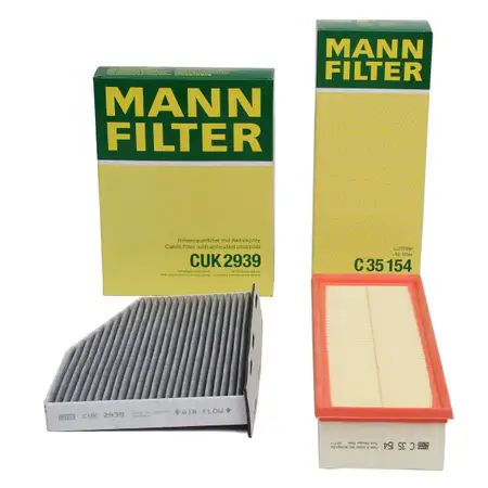 MANN Filterset f&uuml;r AUDI A3 8P Q3 TT SEAT SKODA VW GOLF 5 6 PASSAT TIGUAN TOURAN