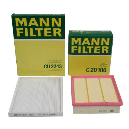 MANN Inspektionskit Filterpaket f&uuml;r OPEL CORSA D E 1.0 1.2 1.2LPG 1.4 1.4LPG