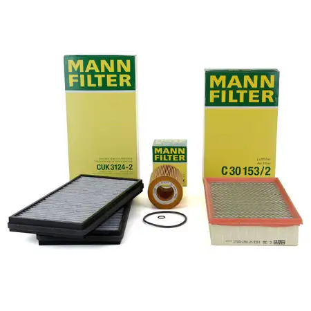 MANN Inspektionskit Filterpaket Filterset f&uuml;r BMW 7er E65 E66 E67 730i 231 PS