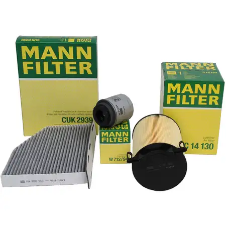 MANN Filterset f&uuml;r AUDI A3 8P SEAT SKODA VW GOLF 6 PASSAT TOURAN 1.2/1.4 TSI