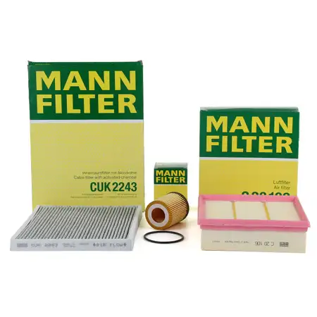MANN Filterpaket Filterset f&uuml;r OPEL CORSA D 1.0 1.2 / LPG 1.4 / LPG 60-100 PS