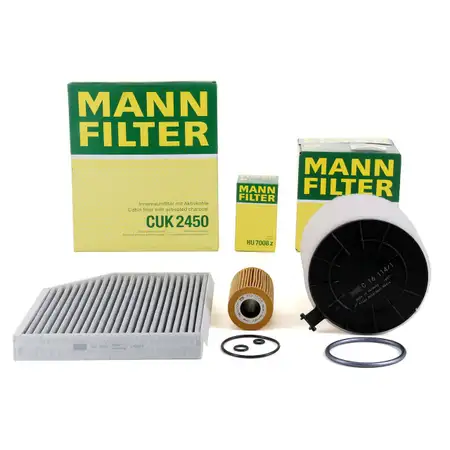 MANN Filterset f&uuml;r AUDI A4 (8K B8) A5 (8T 8F) Q5 (8R) 3.0 TDI SQ5 204-340 PS